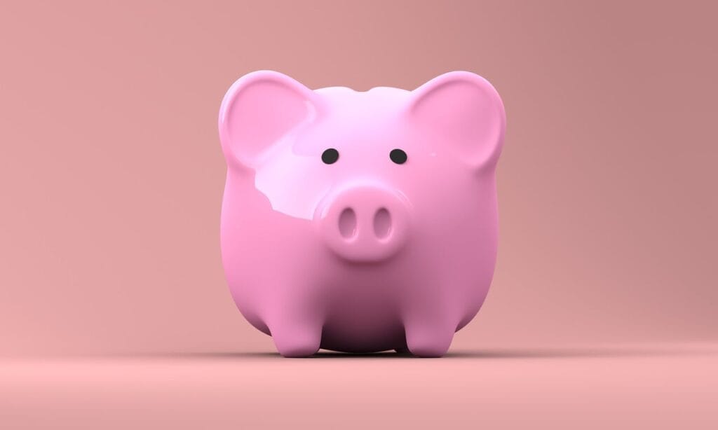 Com as soluções financeiras sua empresa pode fazer uma reserva. Na foto, um cofre de porquinho cor de rosa.